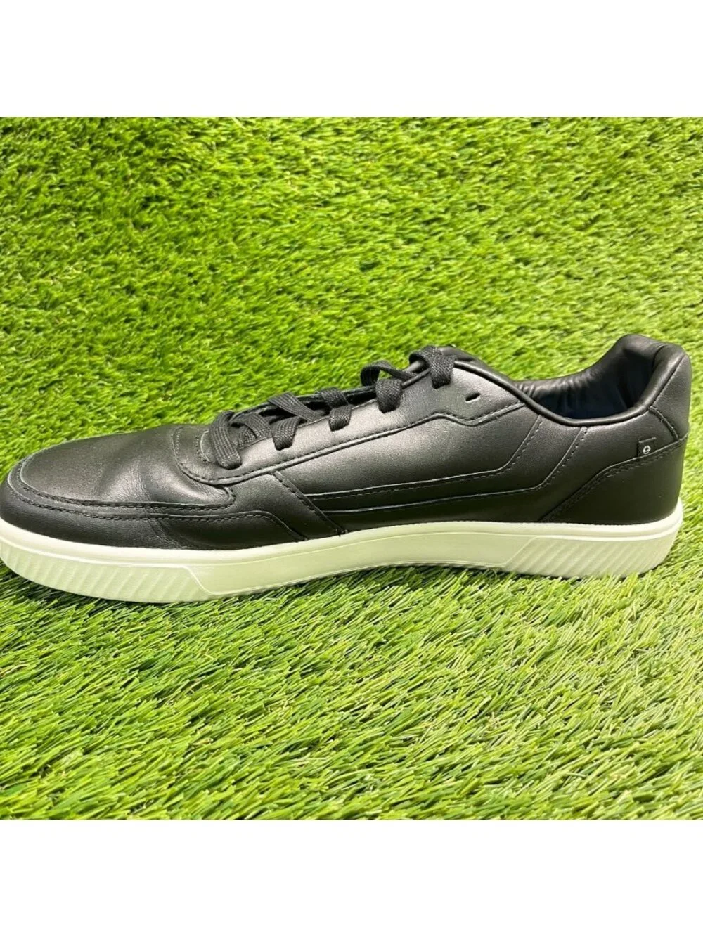 Flux Footwear Adapt Leather Trainer Black Mens Size 12.5 Athletic Shoes Sneakers